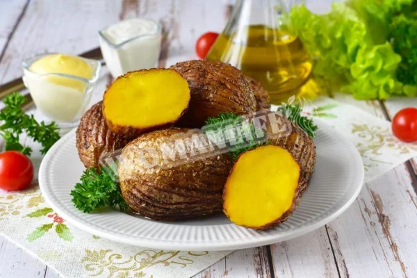 Картопля в шкірці в духовці
