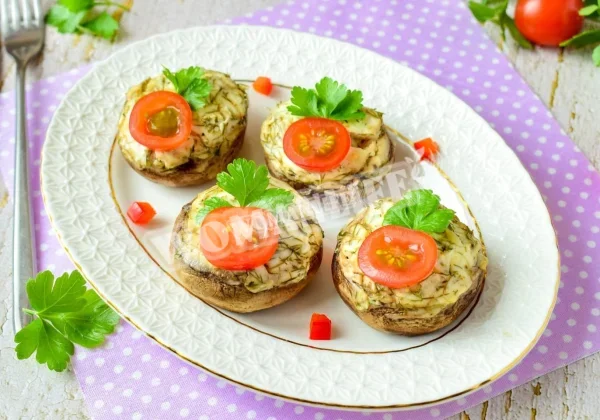 Гриби з вершковим сиром