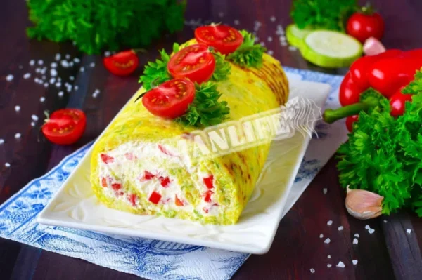 Рулет з кабачків в духовці