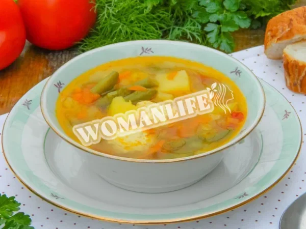 Овочевий суп з фрикадельками