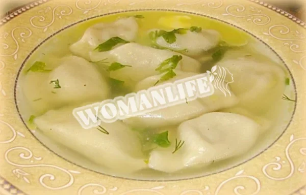 Суп з галушками і корінням