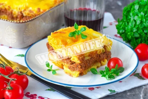 Запіканка з макаронів з фаршем в духовці