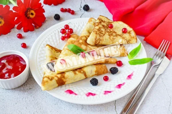 Млинці в пляшці з молоком