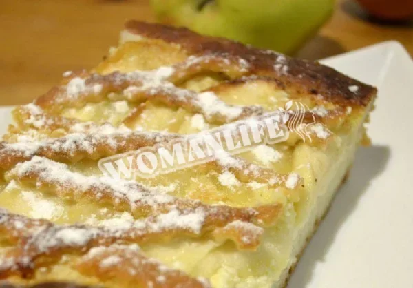 Яблучний пиріг з сиром і лимоном