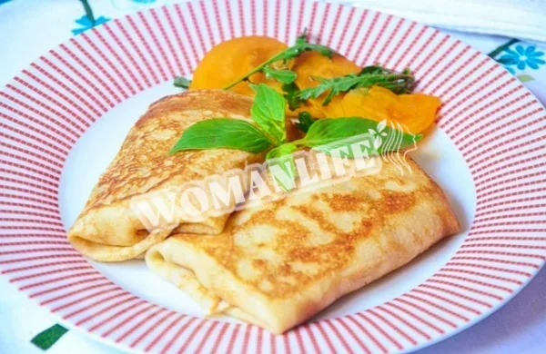 Млинці з шинкою та сиром