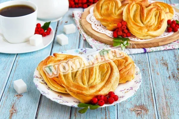 Солодкі булочки Сердечка з цукром