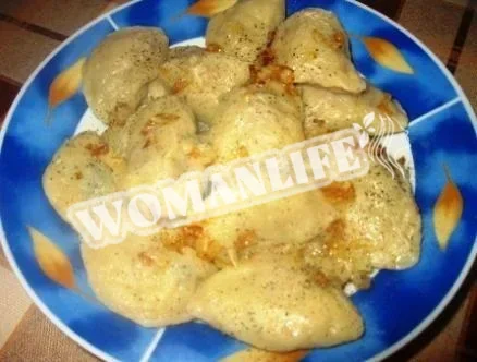 Вареники з субпродуктами і сушеними грибами