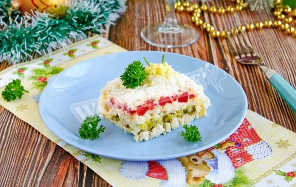 Салат з кролика з куркою