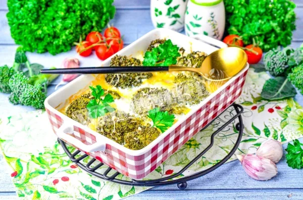 Куряче філе з брокколі в духовці