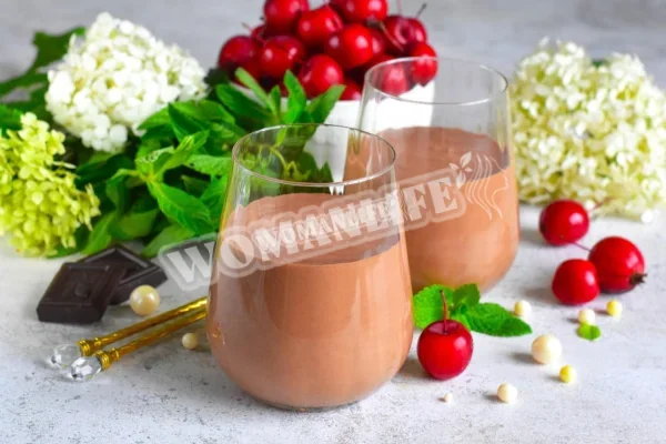 Шоколадний мус з желатином