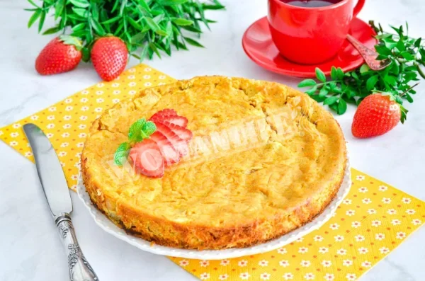 Морквяний пиріг на кефірі
