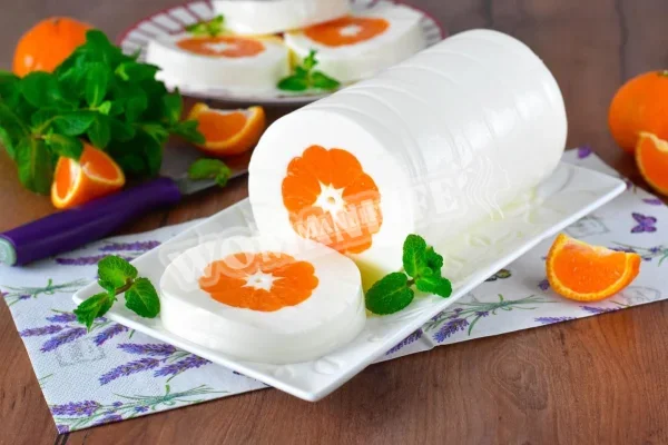 Мандариновий десерт без випічки