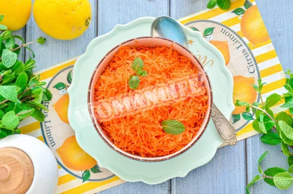 Салат з моркви з цукром