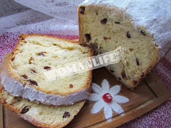 Пиріг з родзинками в хлібопічці на дріжджах