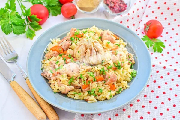 Плов з курячої грудки