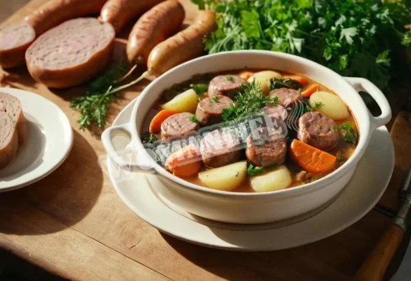 Ірландське рагу з сосисками та картоплею