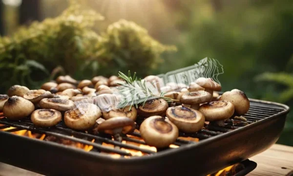 Королівські шампіньйони на грилі