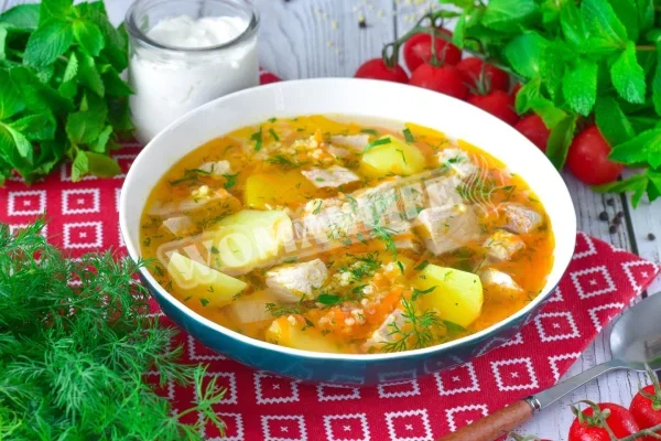 Царський суп з пшоном