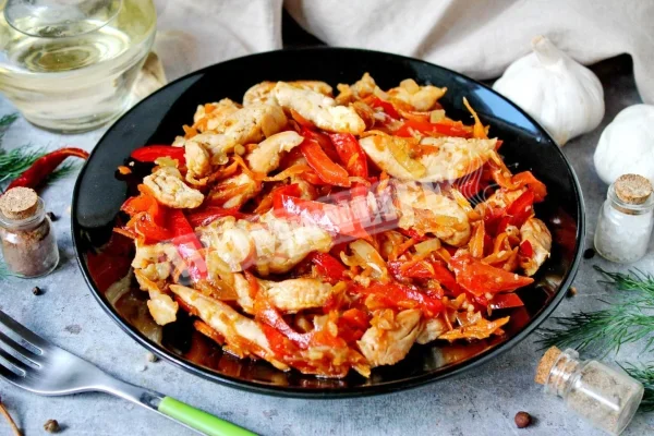 Курка з морквою по-корейськи