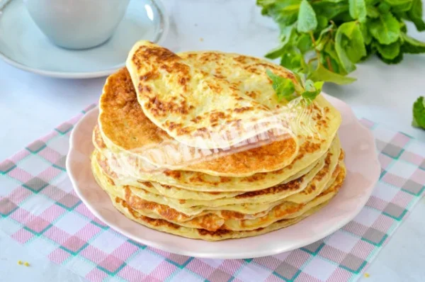 Оладки з кабачків з часником