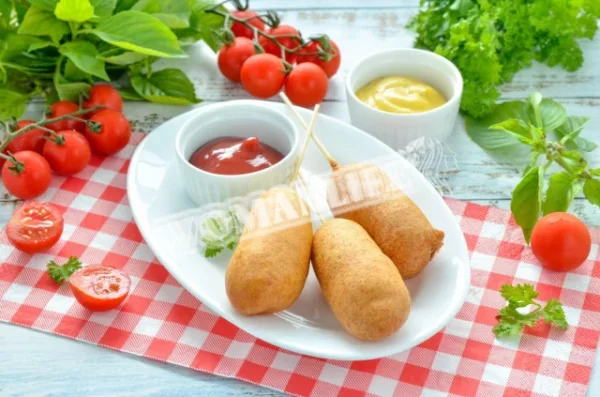 Корн дог без кукурудзяного борошна
