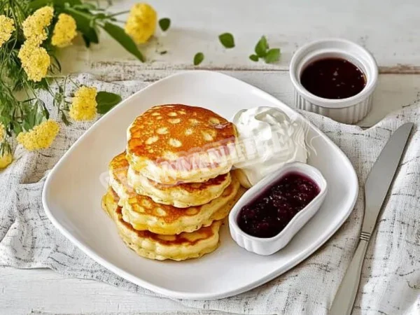 Млинці на ряжанці на дріжджах