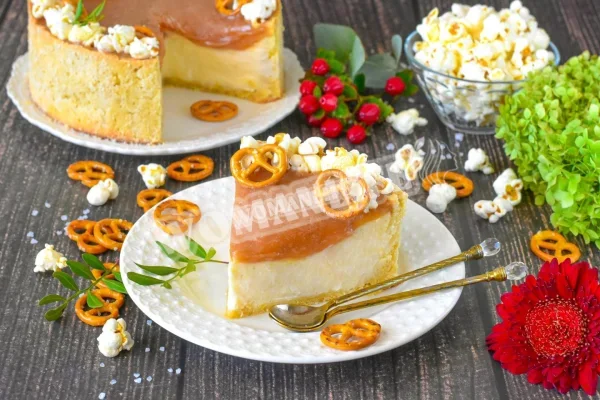 Чізкейк із солоною карамеллю