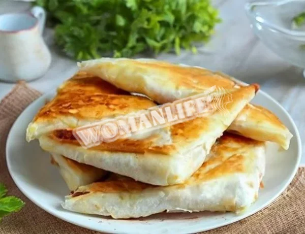 Пиріжки з лаваша з куркою