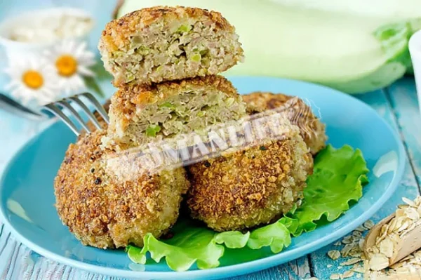 Котлети з фаршу з кабачками