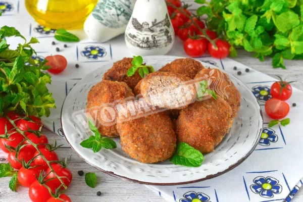 Котлети з фаршу без цибулі