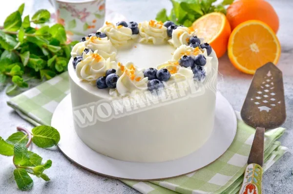 Морквяний пиріг з апельсиновим курдом