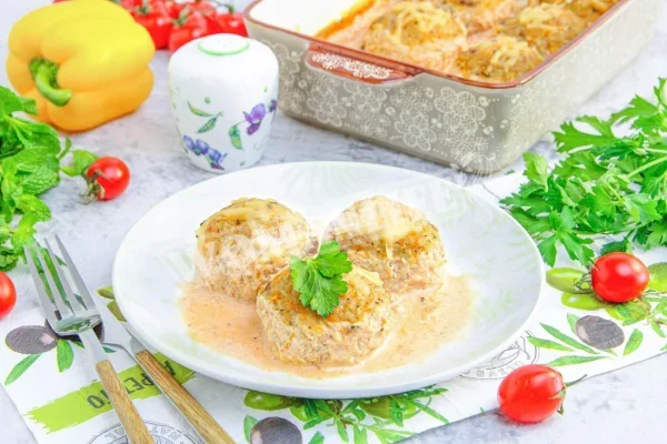 Чаклунки з картопляним фаршем в духовці