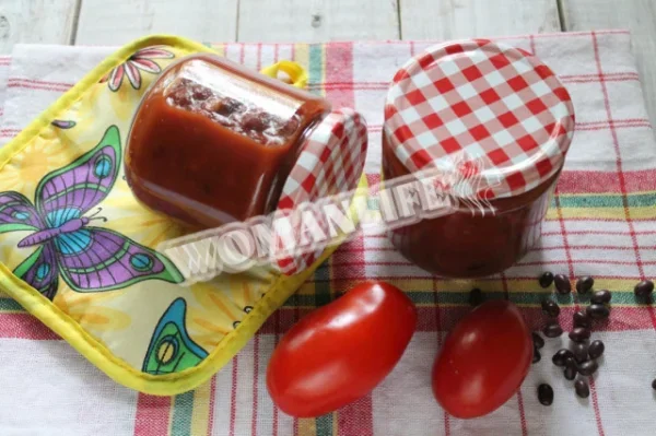 Квасоля в помідорах на зиму без оцту