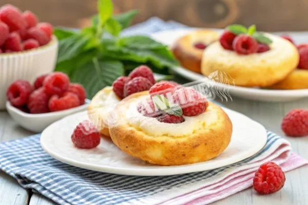Сирники з малиною і сиром