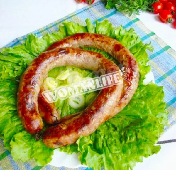 Домашня ковбаса в духовці