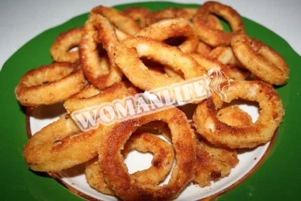 Кільця кальмара в пивному клярі