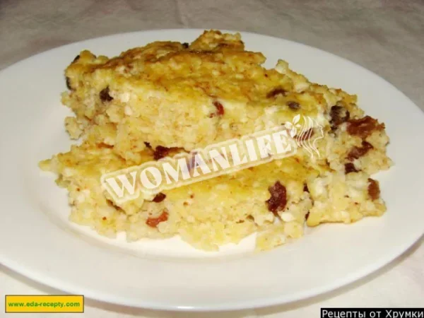 Пшоняна каша з родзинками
