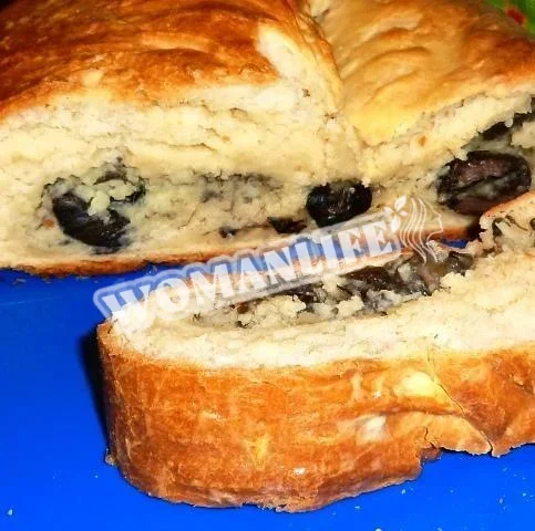 Кулеб'яка з грибами