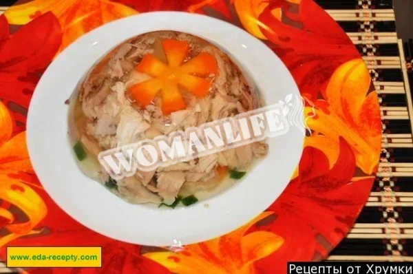 Курячий холодець з курячих ніжок без желатину