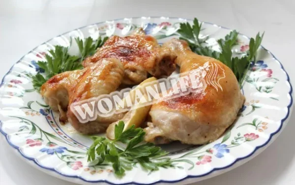 Курка з медом в духовці