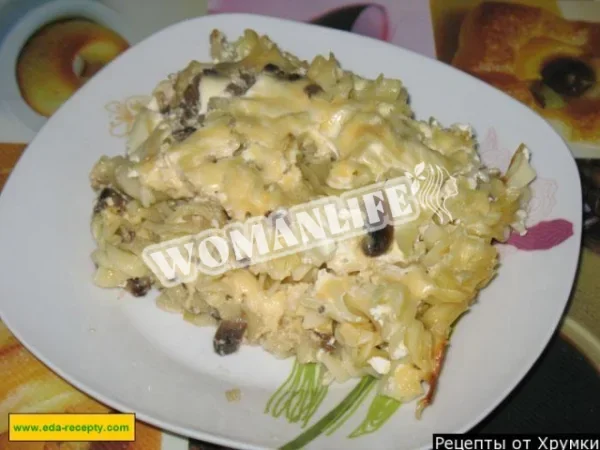 Лінива лазанья з печерицями