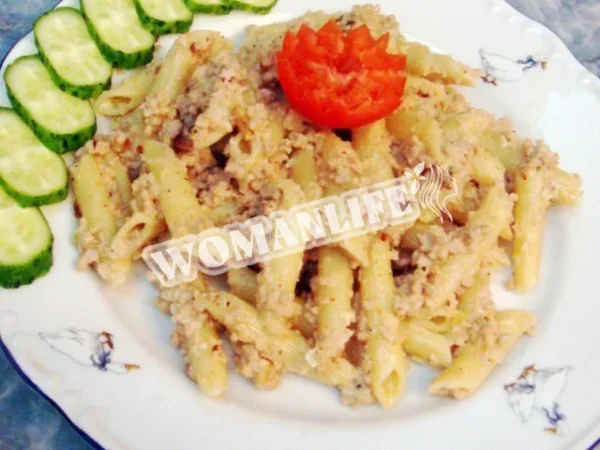 Паста по-флотськи з фаршем