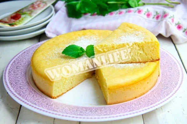 Класичний пиріг манник на кефірі