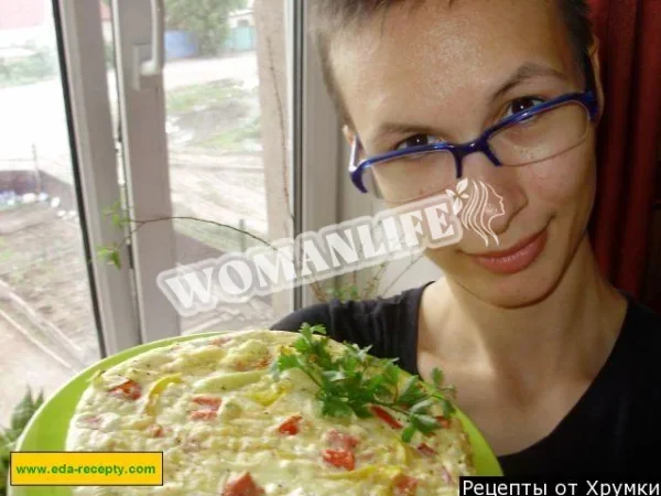 запіканка з шинкою, сиром і яйцем