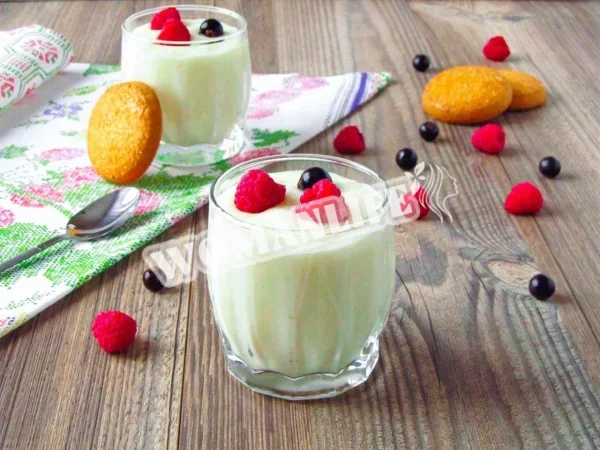 Густий молочний кисіль з картопляного крохмалю