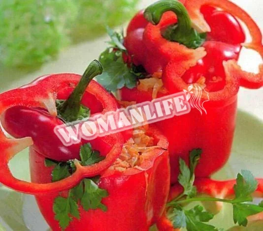Перець фарширований овочами