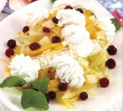 Горілчана закуска з дині та шинки
