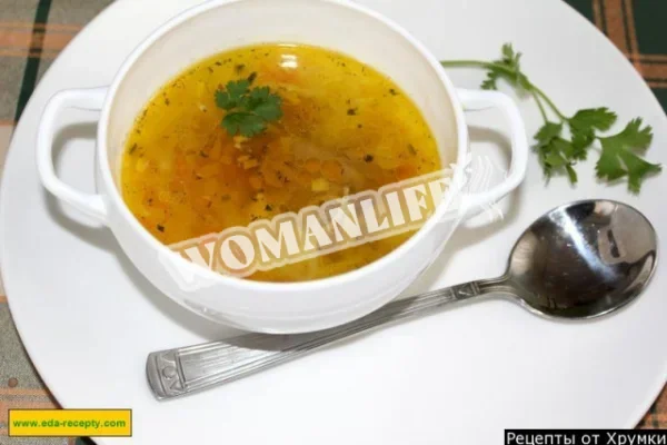 Суп-локшина з курячими потрухами