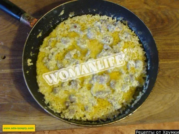 Курячі шлунки зі сметаною