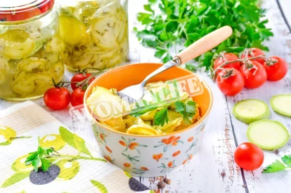 Швидкі мариновані кабачки для швидкого споживання